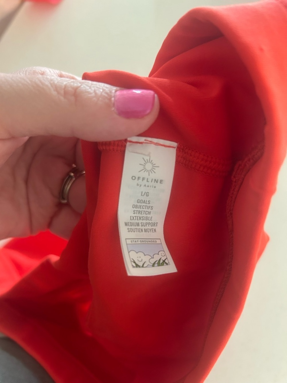 OFFLINE By Aerie Goals Mesh V-Neck Sports Bra size L Perfect condition - Picture 5 of 7